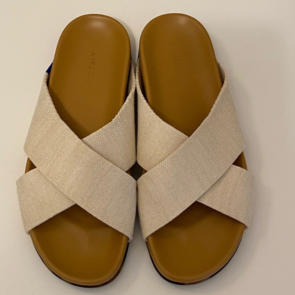 Rothy’s Weekender Sandals 10 Oat